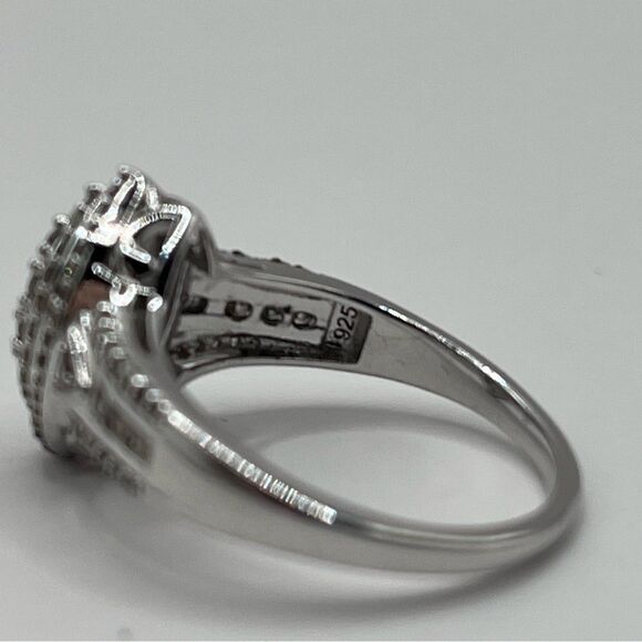 0.50 CT Marquise Cut Natural Diamond Sterling Silver Ring - Picture 7 of 8